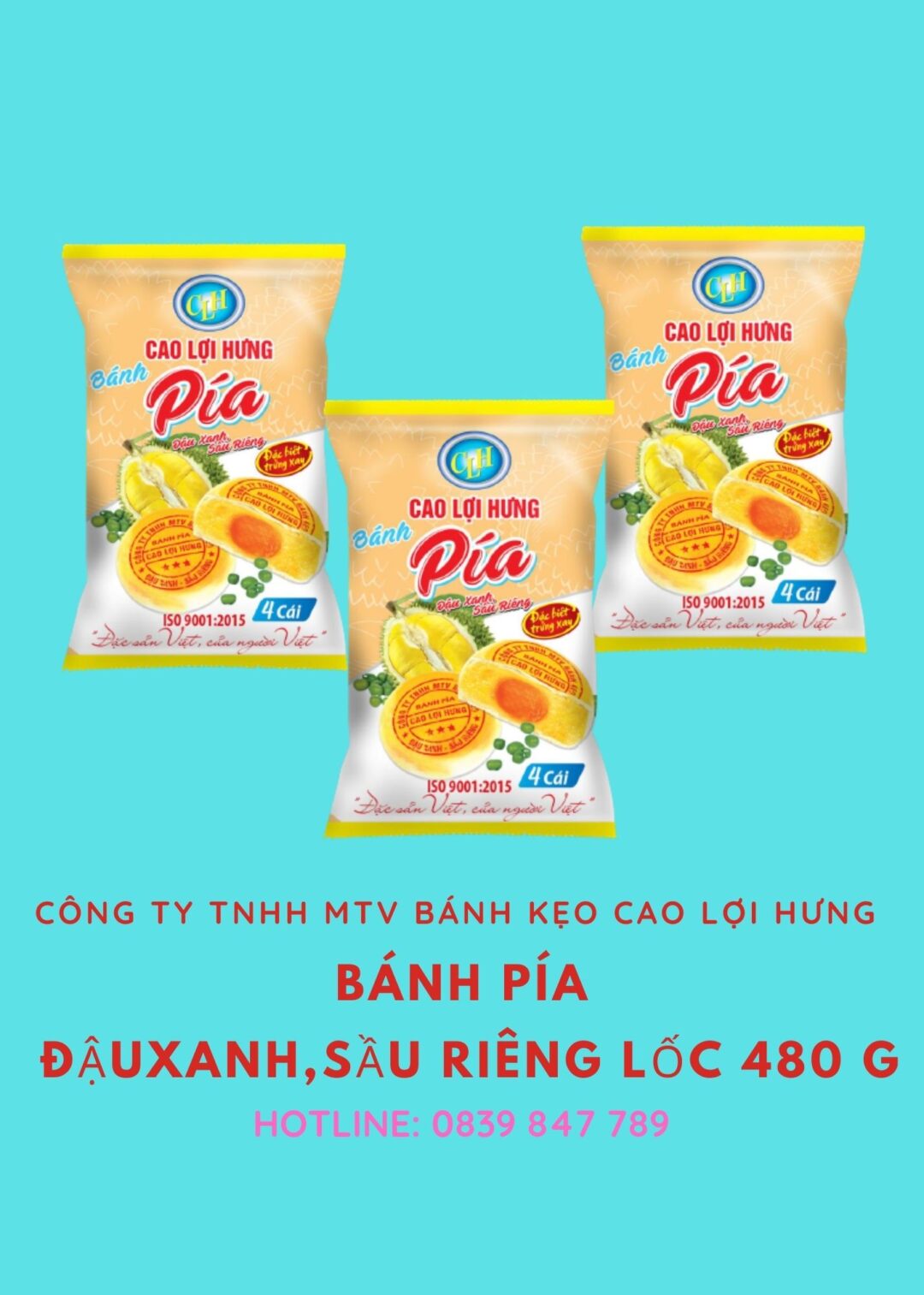 banh pia Cao Loi Hung 480 g
